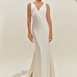 Reformation Margot Silk Dress